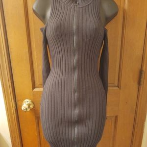 Relationship Status Cold Shoulder Body-con Dress